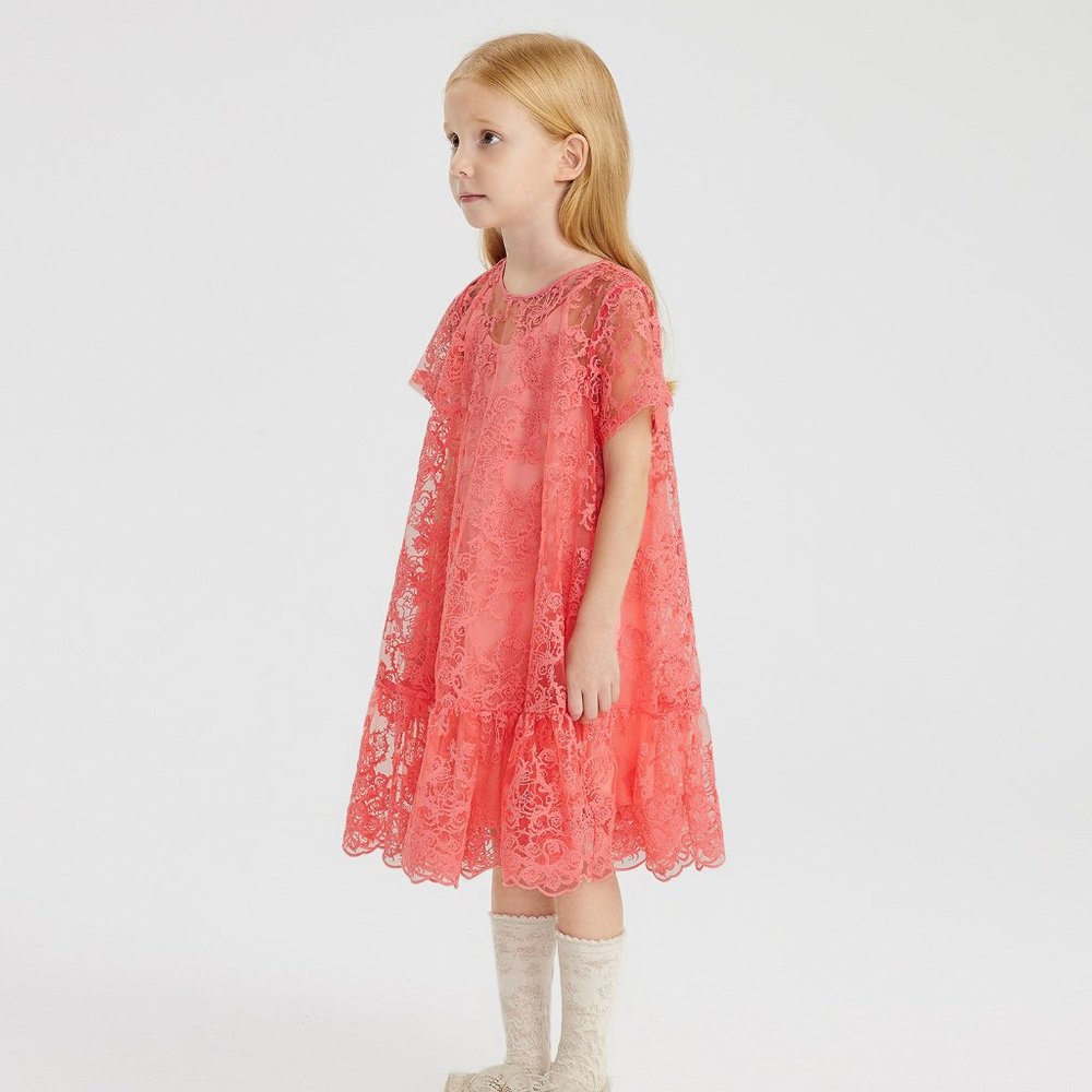 JNBY Lace Ruffle Bottom Dress - Picture 6 of 6